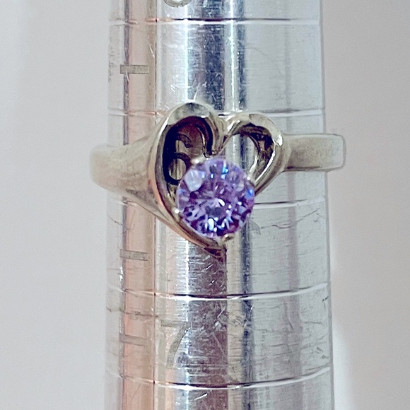 925 silver Amethyst Size 6 - Picture 2 of 3